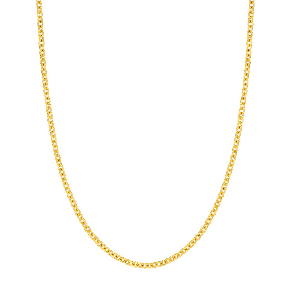 Birmingham Jewelry - 14K Yellow Gold 3.30mm Open Cable Chain - Birmingham Jewelry