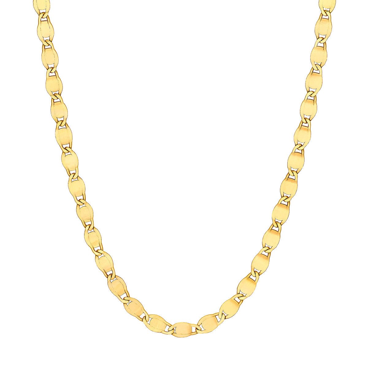 Birmingham Jewelry - 14K Yellow Gold 3.35mm D/C Valentino Chain - Birmingham Jewelry