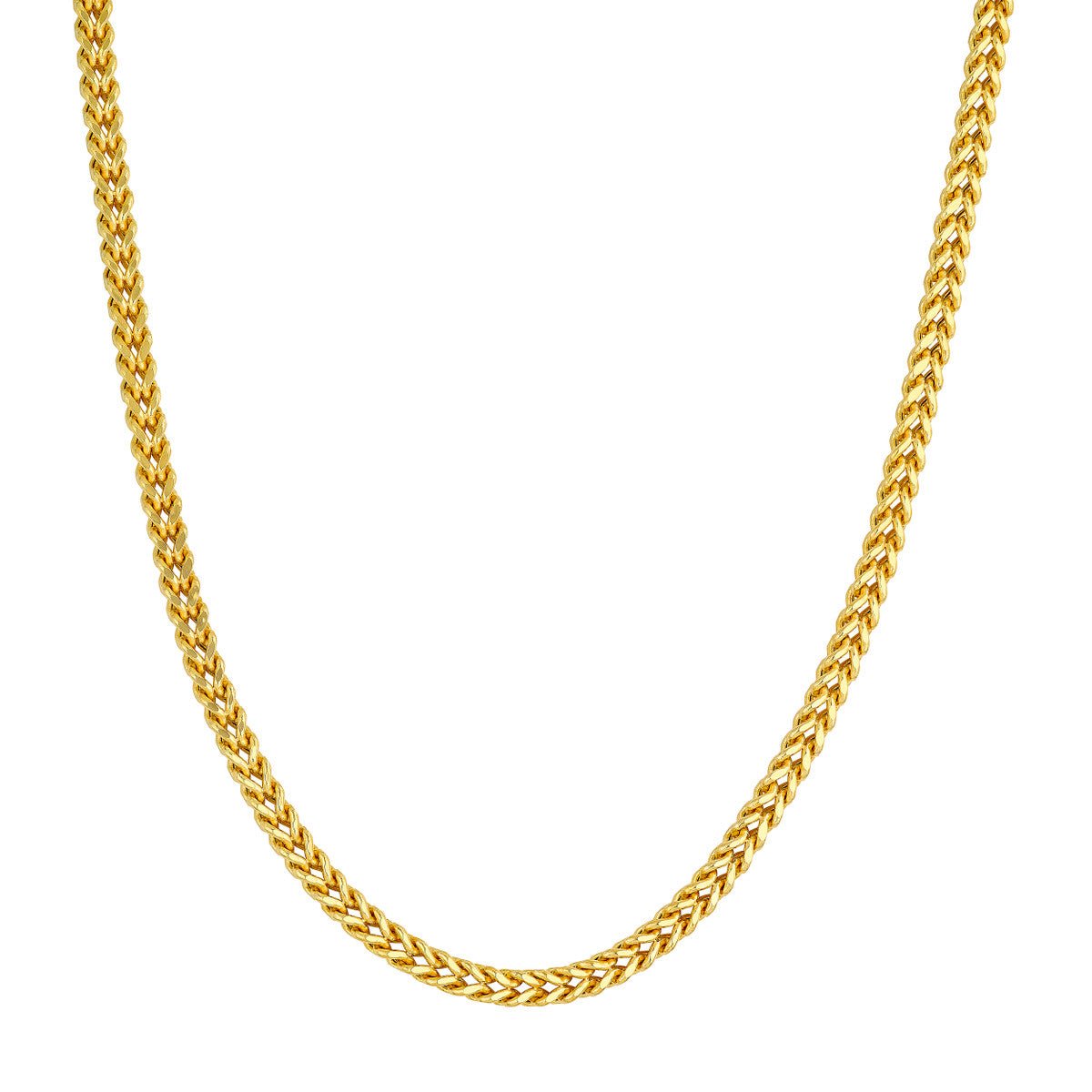 Birmingham Jewelry - 14K Yellow Gold 4.00mm Hollow Franco Chain - Birmingham Jewelry
