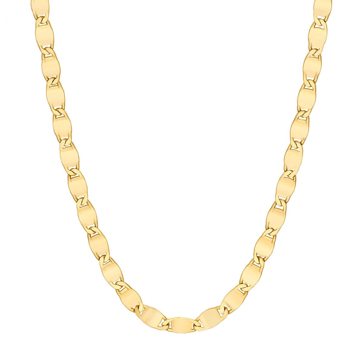 Birmingham Jewelry - 14K Yellow Gold 4.20mm D/C Valentino Chain - Birmingham Jewelry