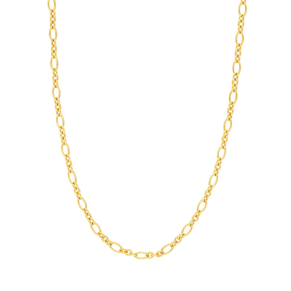 14K Yellow Gold 5.75mm Hollow Oval (3+1) Link Chain Birmingham Jewelry Gold Chain Birmingham Jewelry