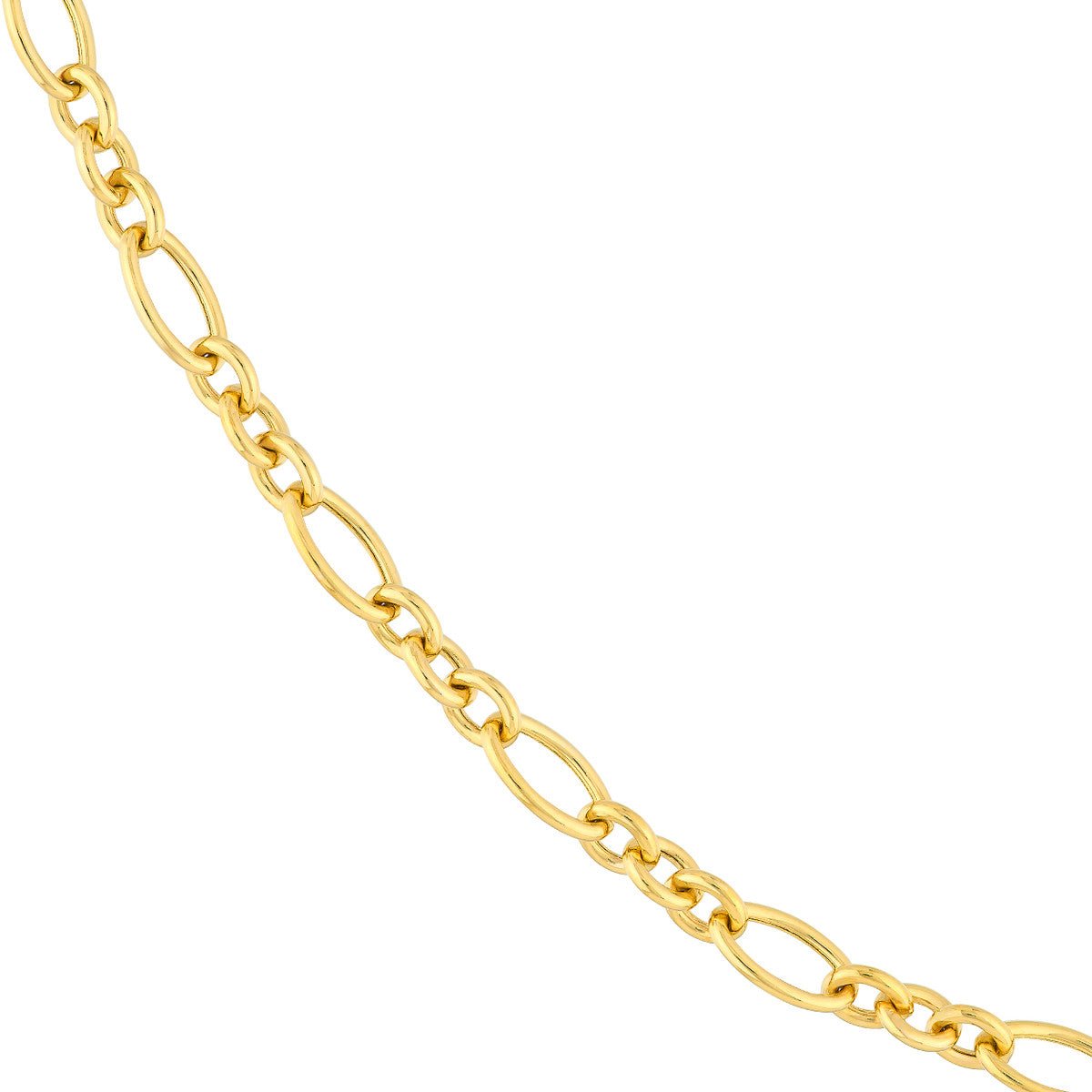 14K Yellow Gold 5.75mm Hollow Oval (3+1) Link Chain Birmingham Jewelry Gold Chain Birmingham Jewelry