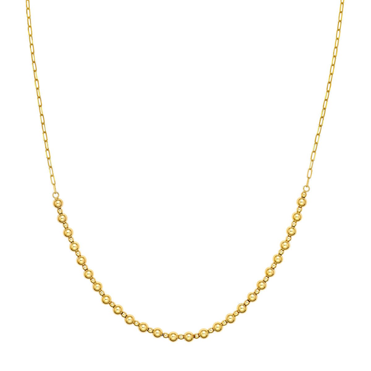 Birmingham Jewelry - 14K Yellow Gold Alternating Bead Necklace - Birmingham Jewelry