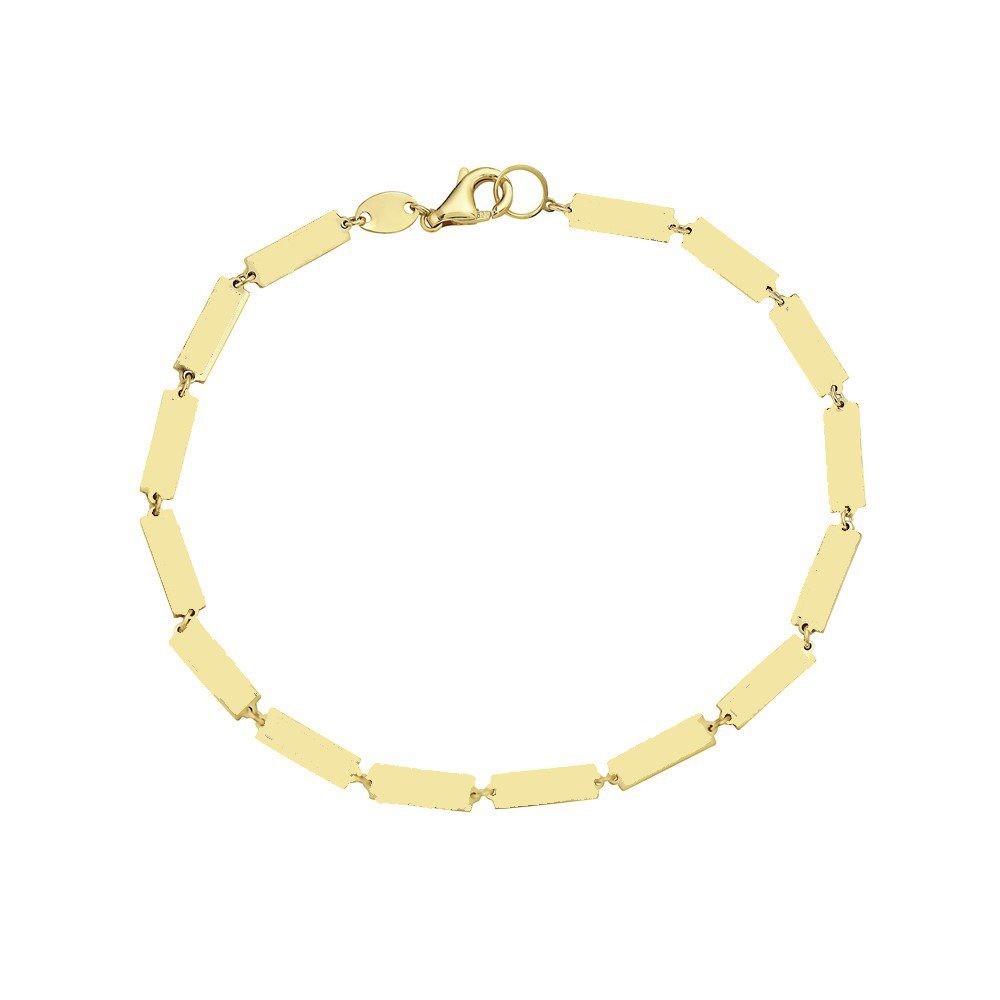 Birmingham Jewelry - 14K Yellow Gold Bar Bracelet (Gold) - Birmingham Jewelry