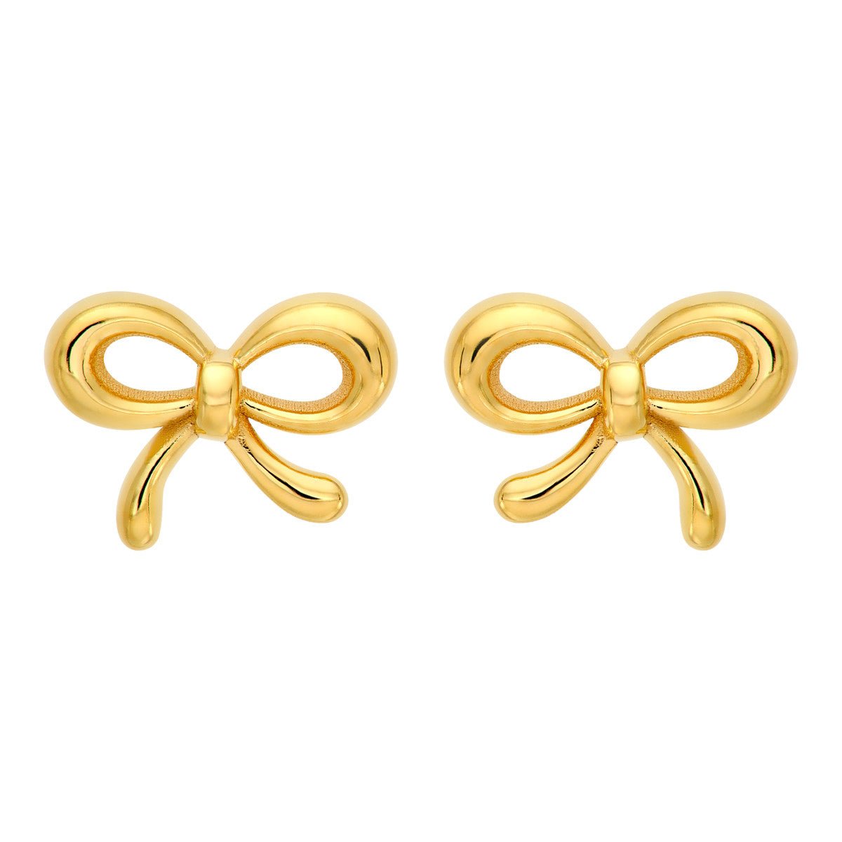 Birmingham Jewelry - 14K Yellow Gold Bowtie Earrings - Birmingham Jewelry
