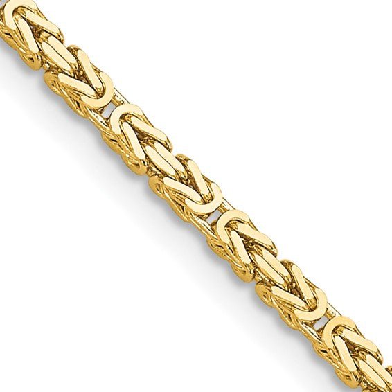 Birmingham Jewelry - 14K Yellow Gold Byzantine Chain - Birmingham Jewelry