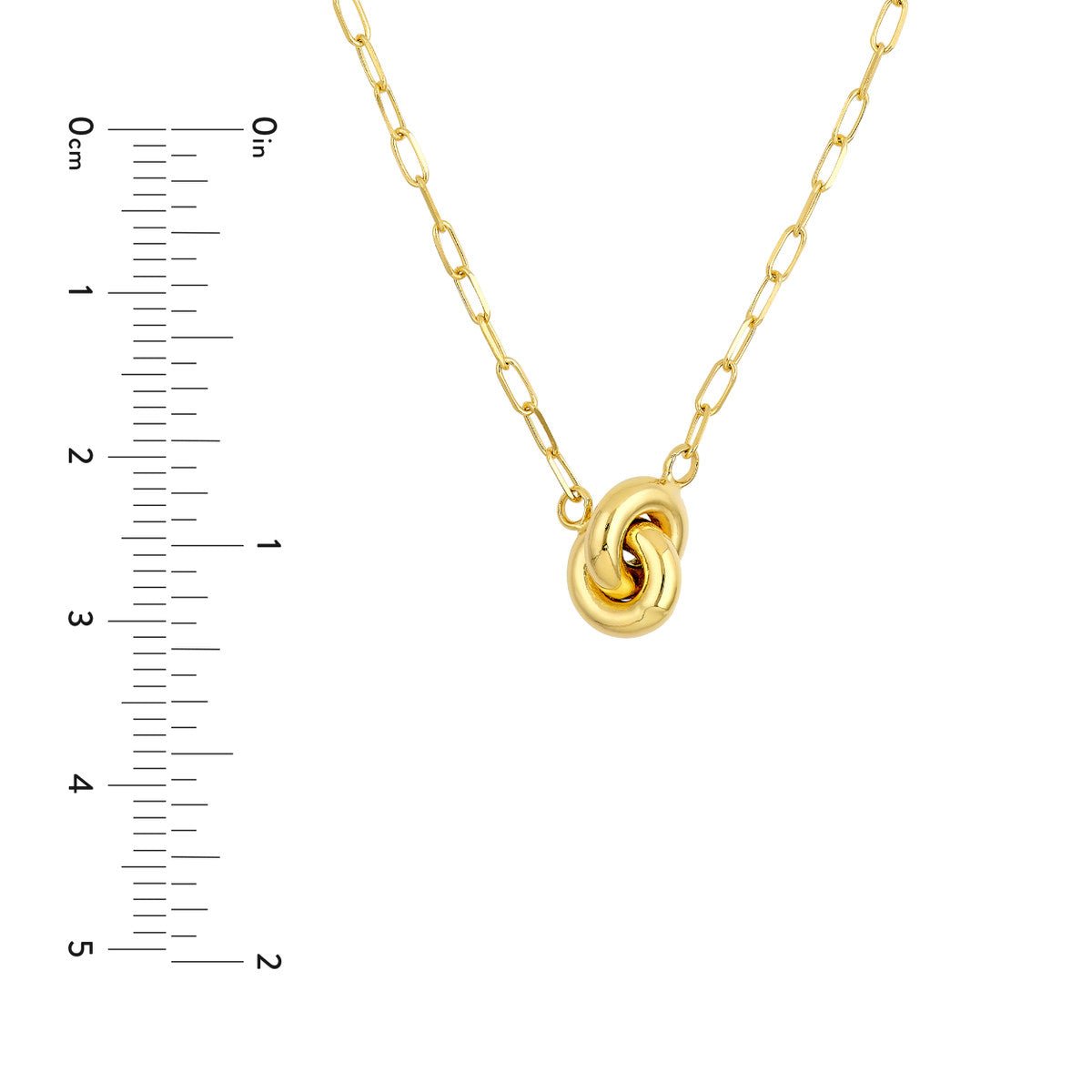Birmingham Jewelry - 14K Yellow Gold D/C Knot Forzentina Necklace - Birmingham Jewelry