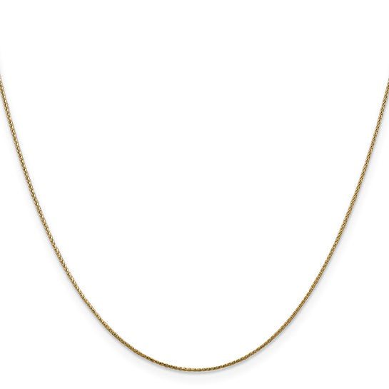 14K Yellow Gold Diamond Cut Spiga Chain Birmingham Jewelry Gold Chain Birmingham Jewelry