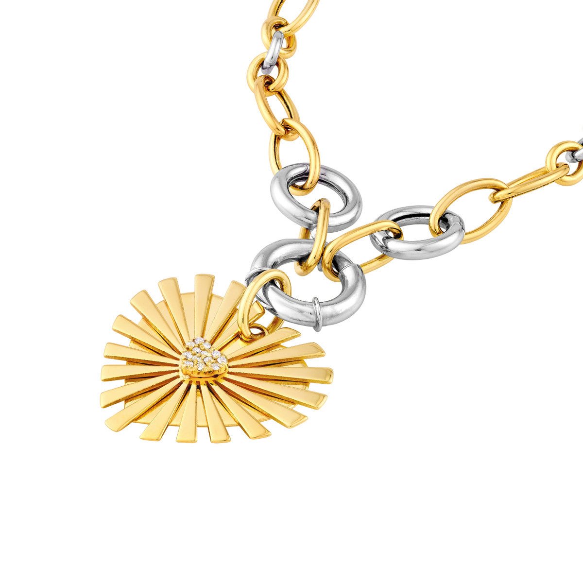 Birmingham Jewelry - 14K Yellow Gold Diamond Radiant Heart Charm - Birmingham Jewelry