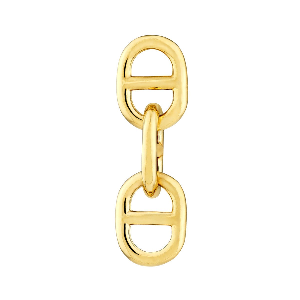 Birmingham Jewelry - 14K Yellow Gold Double Link Earrings - Birmingham Jewelry