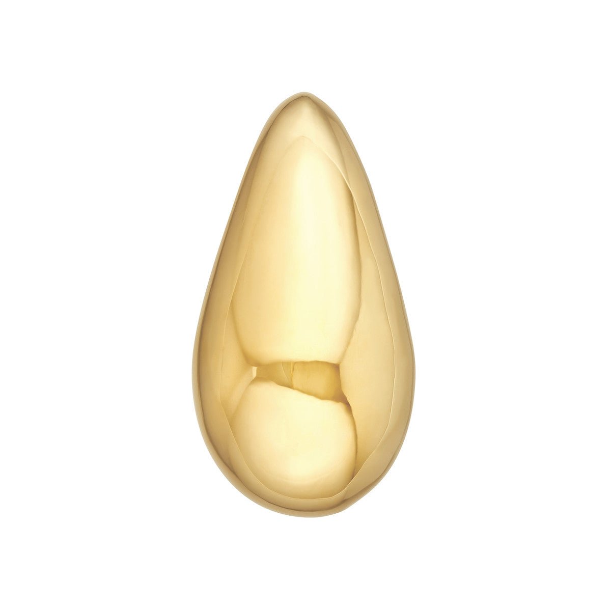 Birmingham Jewelry - 14K Yellow Gold Extra Large Puff Teardrop Dome Earrings - Birmingham Jewelry