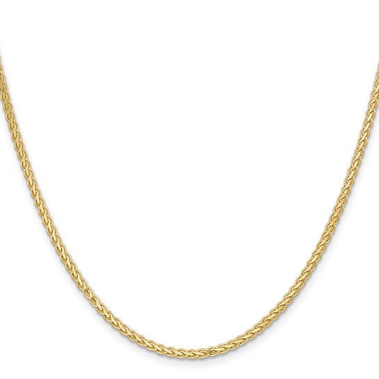 14K Yellow Gold Flat Wheat Chain Birmingham Jewelry Gold Chain Birmingham Jewelry