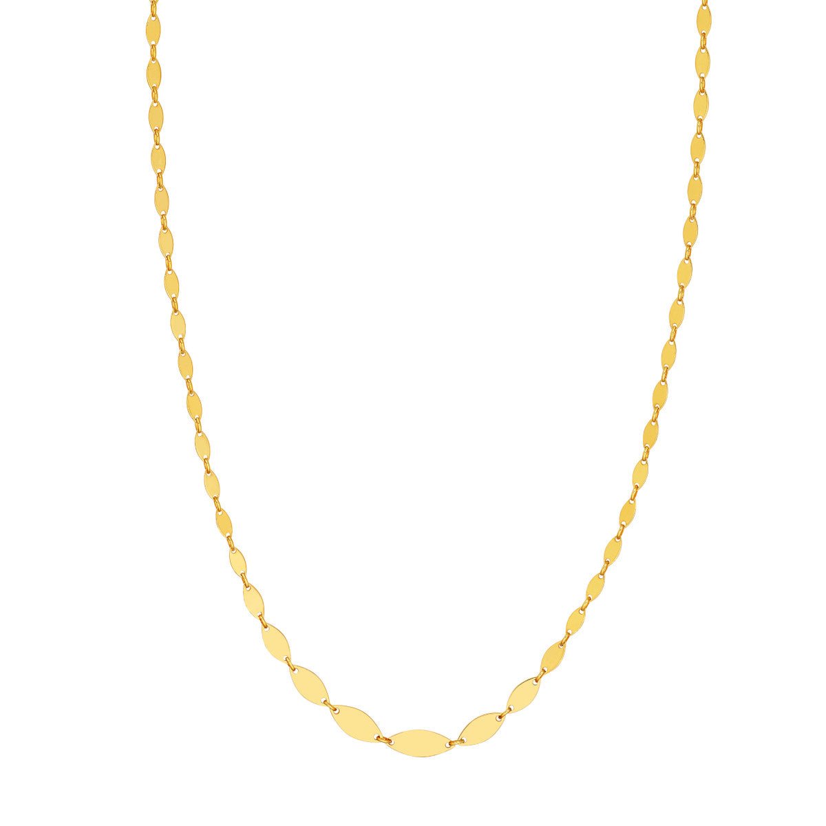 Birmingham Jewelry - 14K Yellow Gold Graduated Diamond Shaped Necklace - Birmingham Jewelry