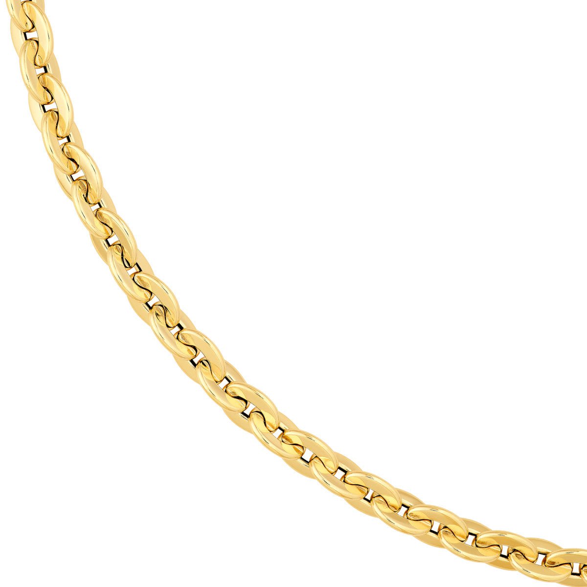 Birmingham Jewelry - 14K Yellow Gold Hollow Oval Link Chain - Birmingham Jewelry