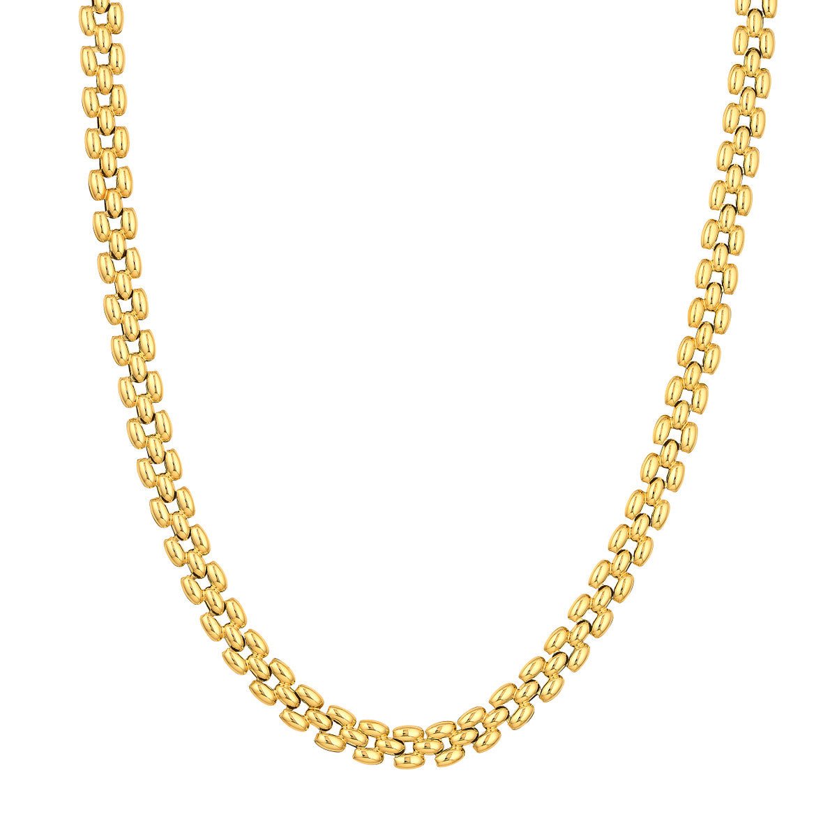 Birmingham Jewelry - 14K Yellow Gold Multi Row Polished Chain - Birmingham Jewelry