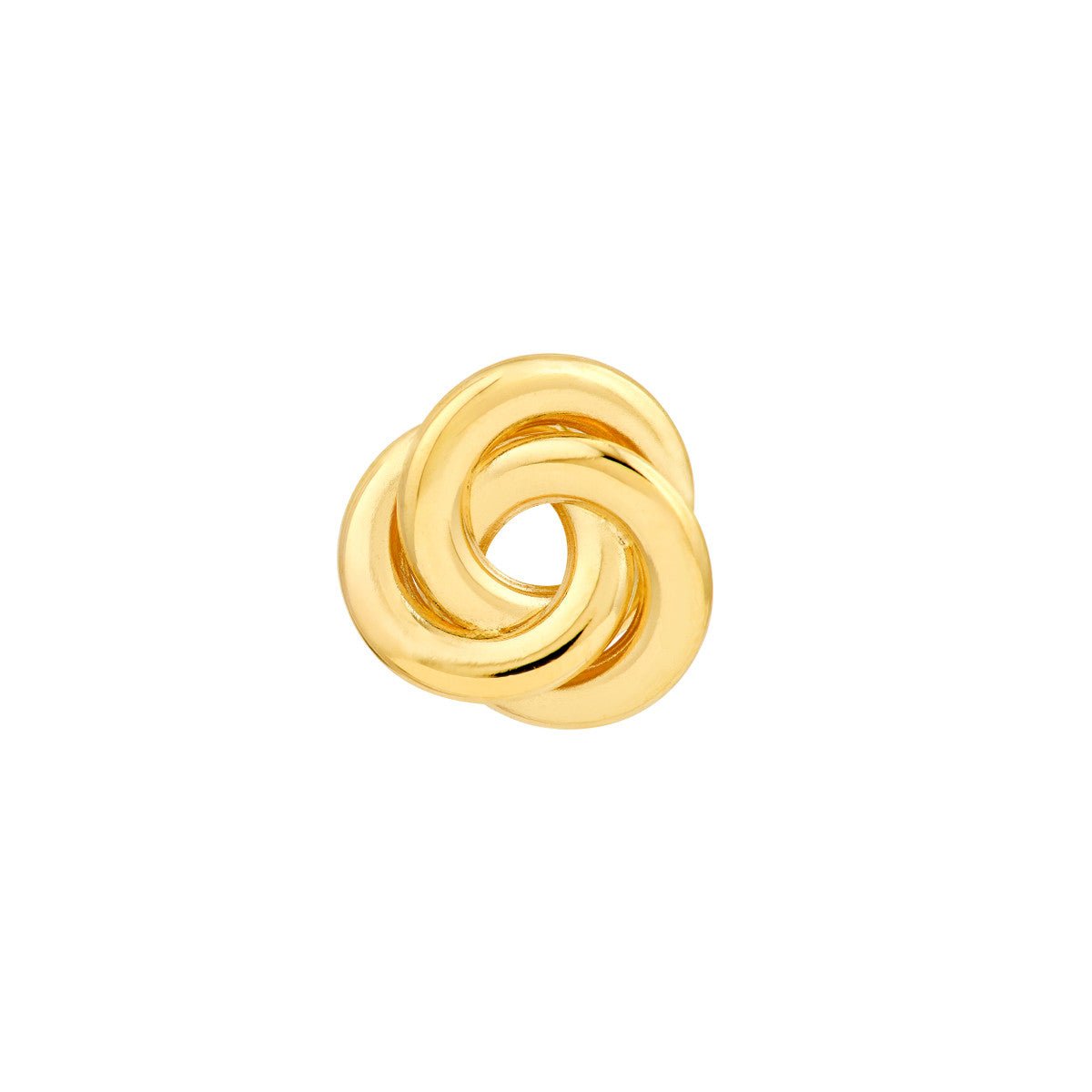 Birmingham Jewelry - 14K Yellow Gold Open Back Love Knot Stud Earrings - Birmingham Jewelry