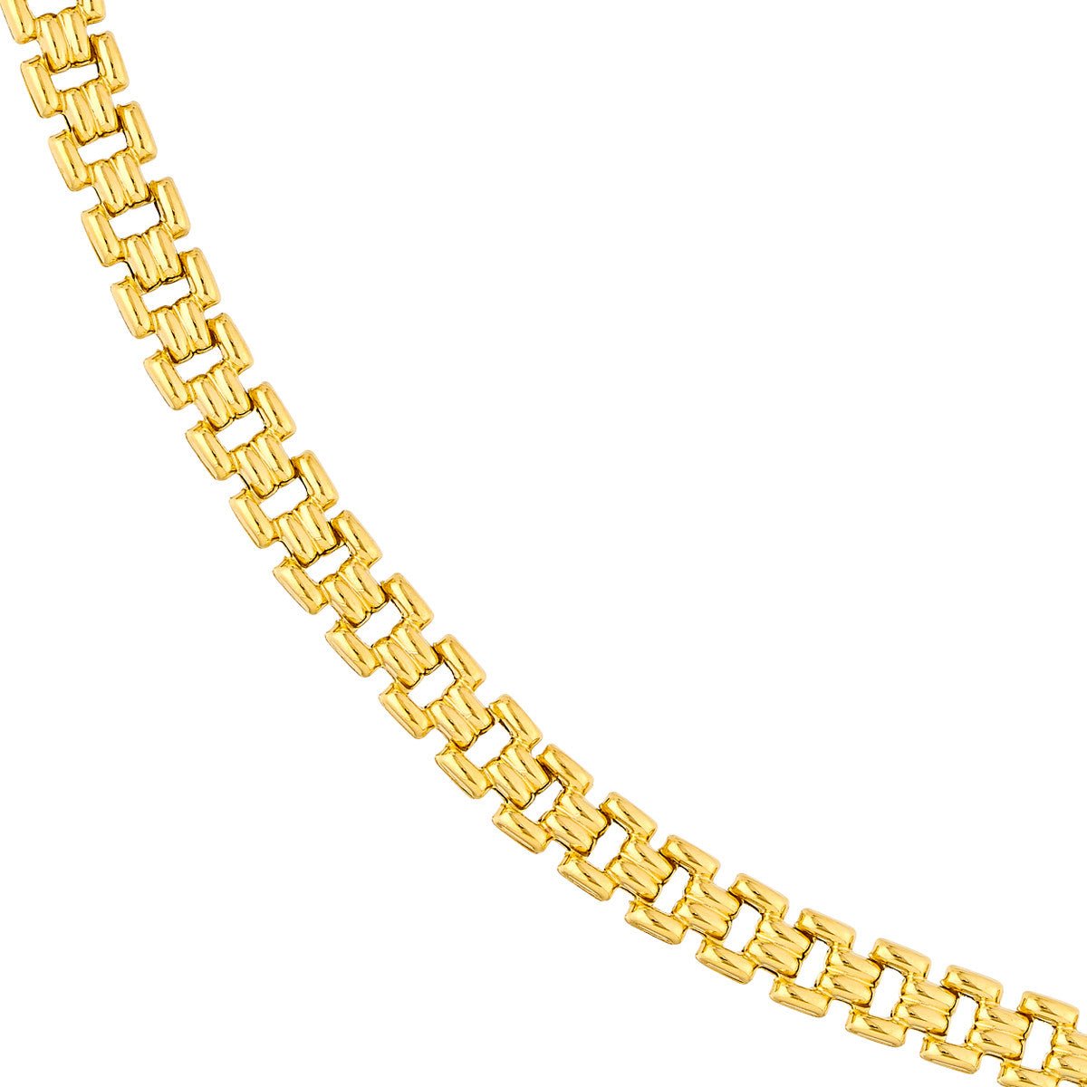 Birmingham Jewelry - 14K Yellow Gold Polished Railroad Link Chain - Birmingham Jewelry