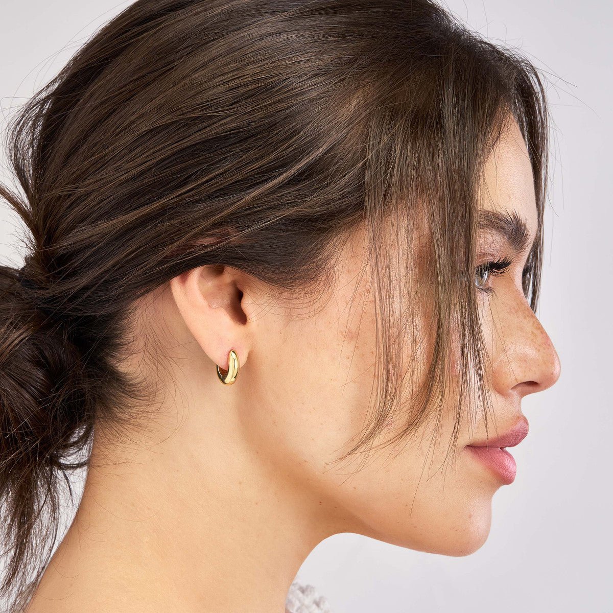 Birmingham Jewelry - 14K Yellow Gold Polished Round Hoop Earrings - Birmingham Jewelry