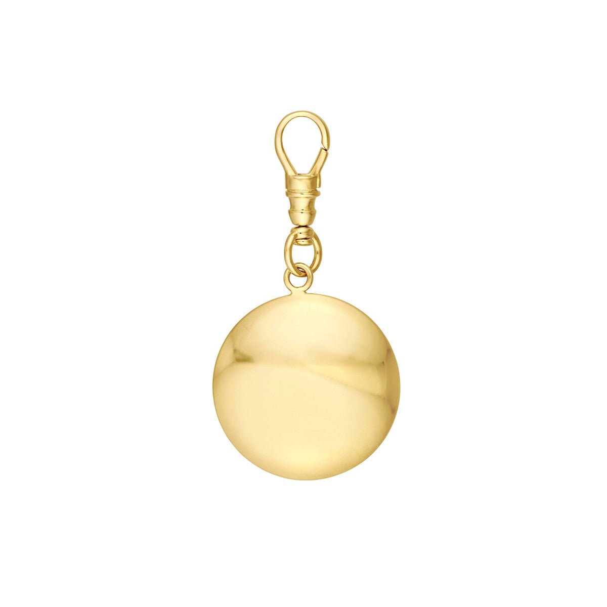 14K Yellow Gold Puffy Disc Pendant Birmingham Jewelry Pendant Birmingham Jewelry