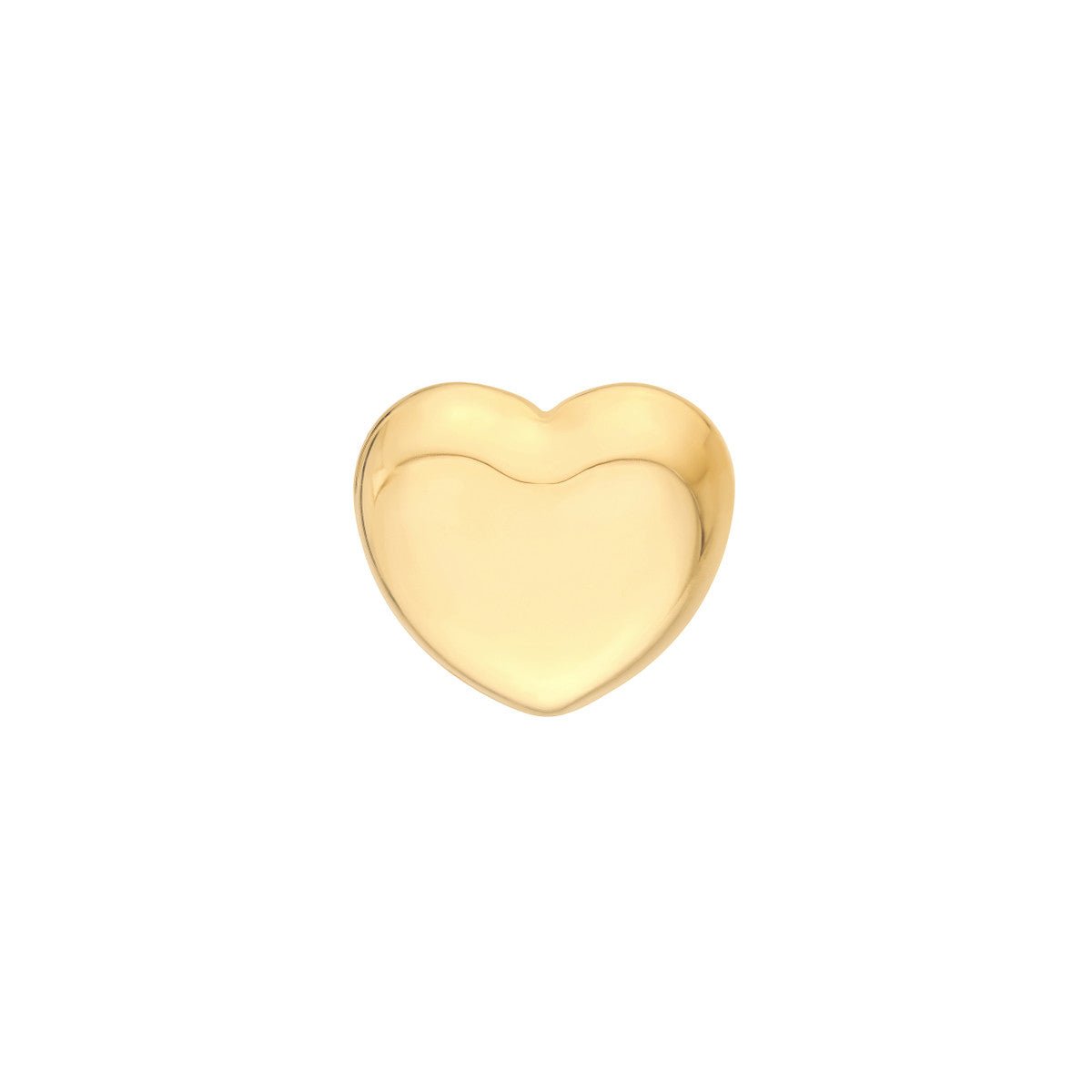 Birmingham Jewelry - 14K Yellow Gold Puffy Heart Stud Earrings - Birmingham Jewelry