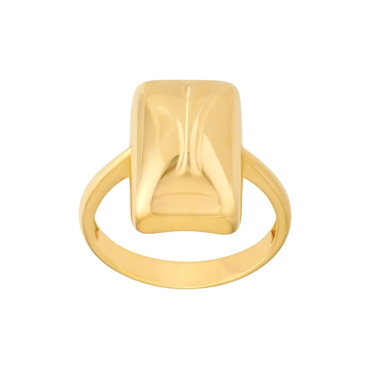 Birmingham Jewelry - 14K Yellow Gold Rectangle Ring - Birmingham Jewelry