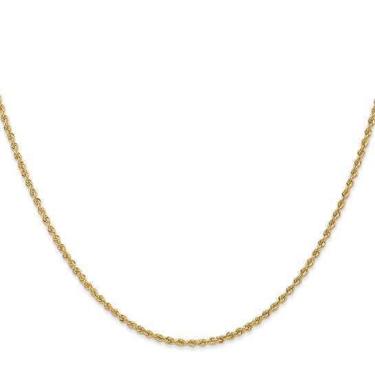 14K Yellow Gold Regular Rope Necklace Chains Birmingham Jewelry Gold Chain Birmingham Jewelry