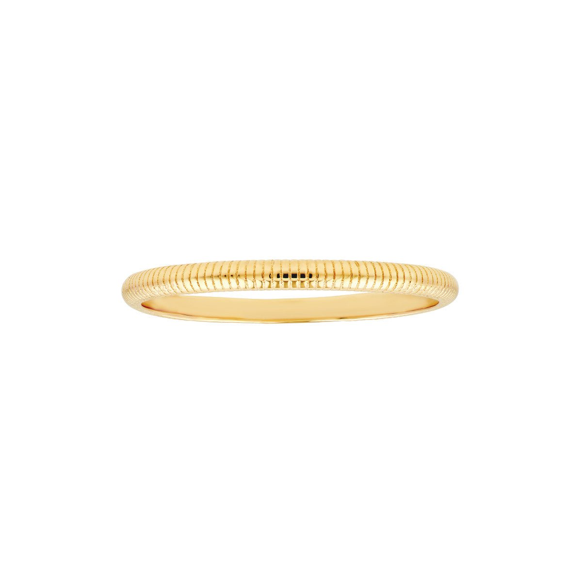 Birmingham Jewelry - 14K Yellow Gold Ribbed Band Ring - Birmingham Jewelry