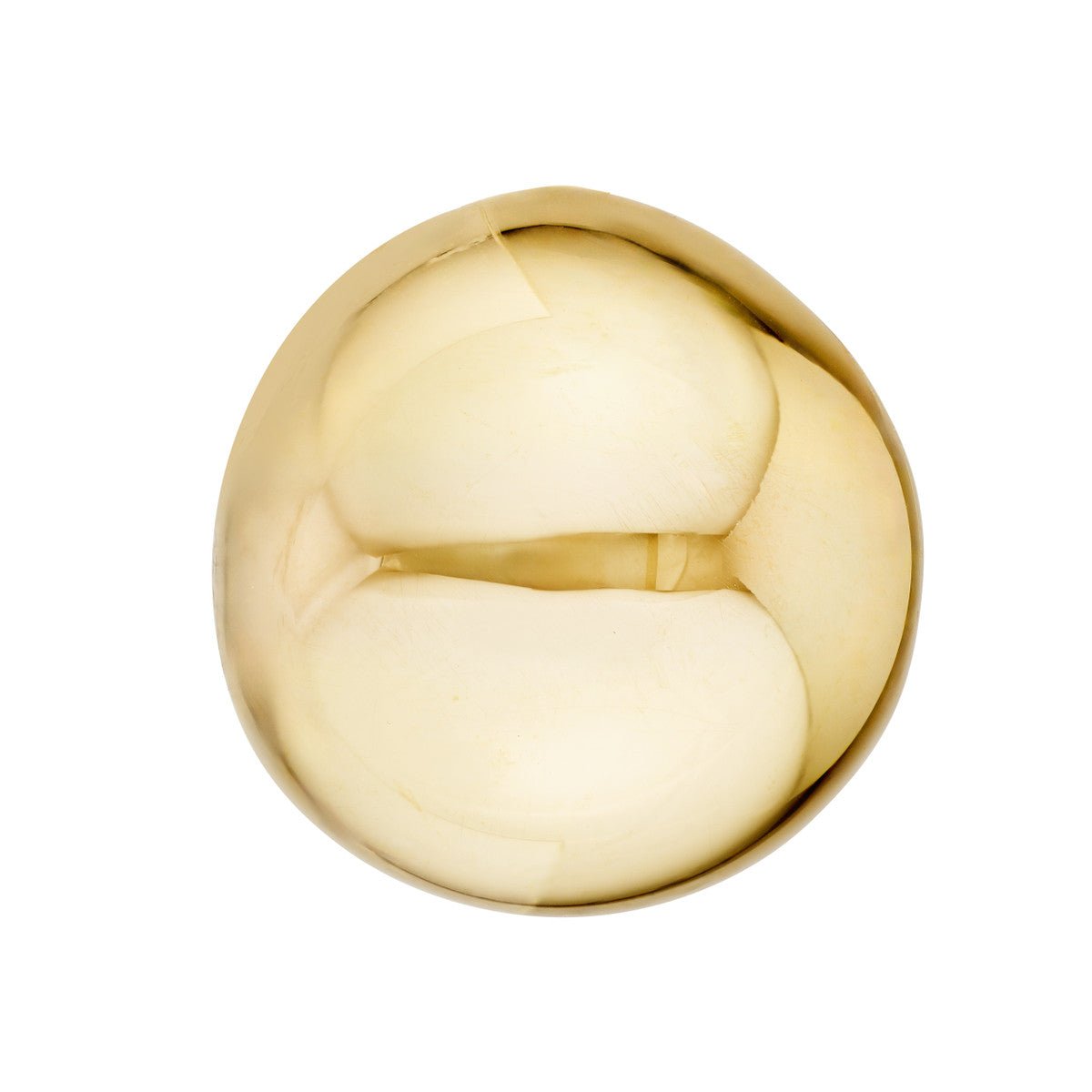 Birmingham Jewelry - 14K Yellow Gold Round Polished Button Omega Earrings - Birmingham Jewelry