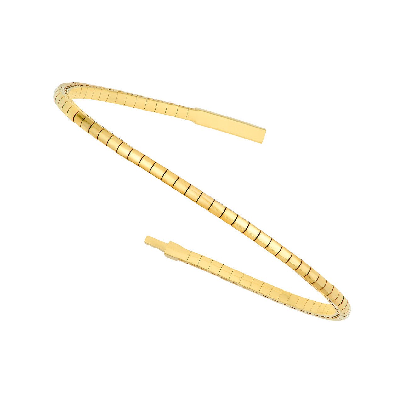 Birmingham Jewelry - 14K Yellow Gold Round Square Link Flexi Bracelet - Birmingham Jewelry