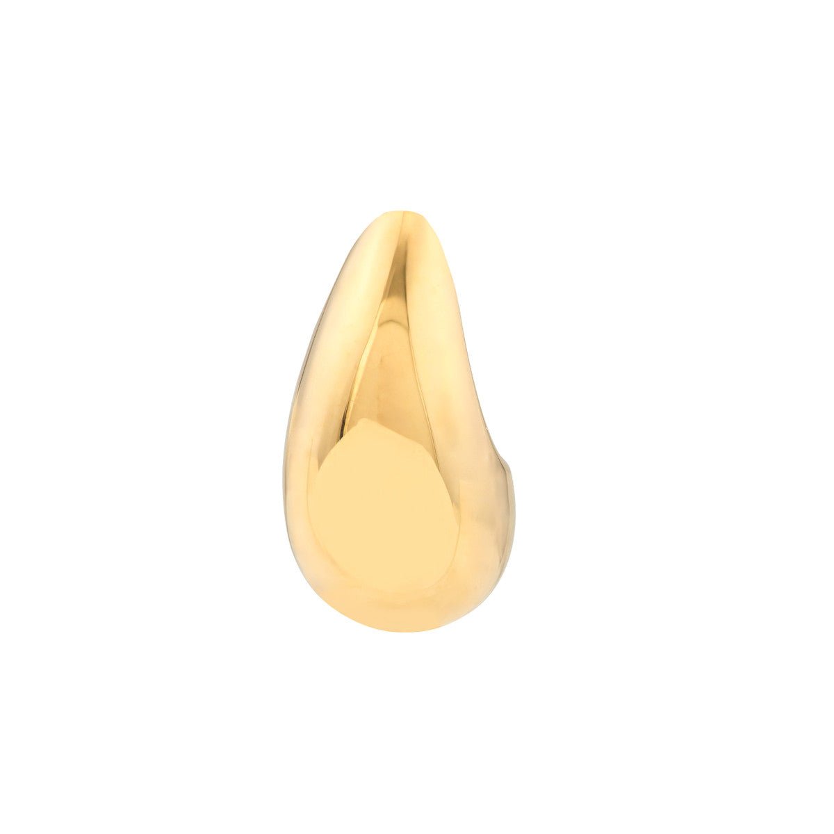 Birmingham Jewelry - 14K Yellow Gold Small Teardrop Dome Earrings - Birmingham Jewelry