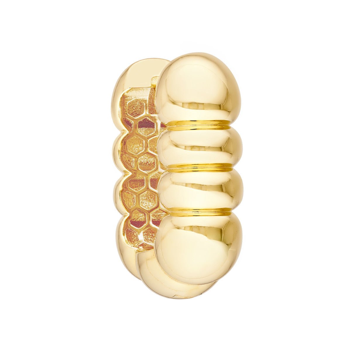 Birmingham Jewelry - 14K Yellow Gold Textured Huggies - Birmingham Jewelry