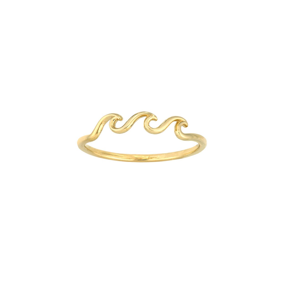 Birmingham Jewelry - 14K Yellow Gold Triple Wave Ring - Birmingham Jewelry