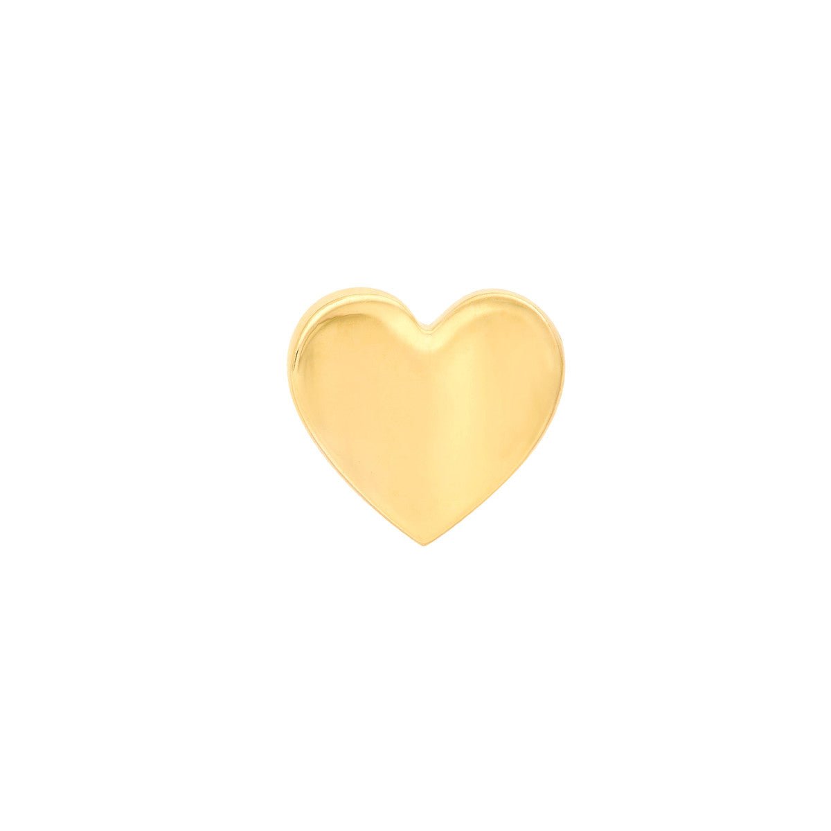 Birmingham Jewelry - 14K Yellow Gold Wavy Heart Stud Earrings - Birmingham Jewelry