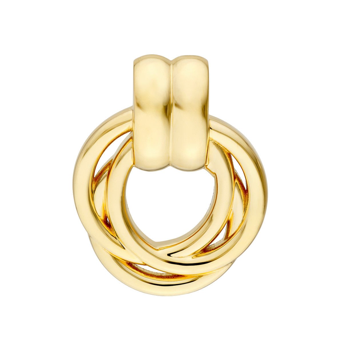 14K Yellow Polished Triple Hoop Dangle Earrings Birmingham Jewelry Earrings Birmingham Jewelry