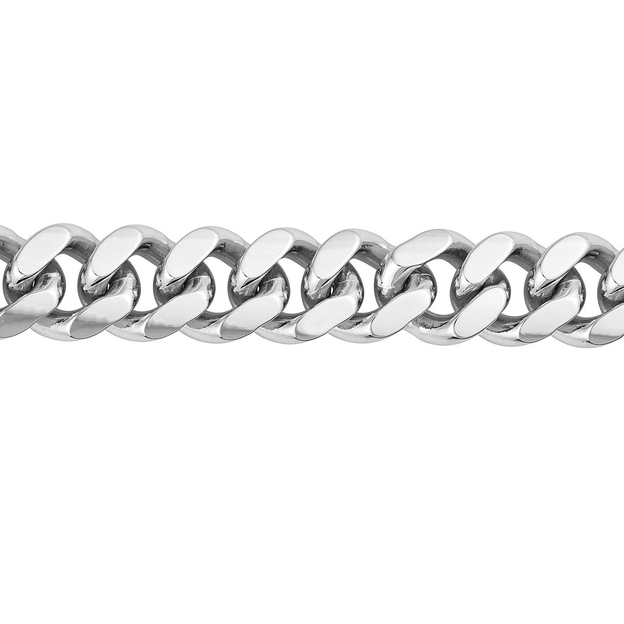 Birmingham Jewelry - Sterling Silver 13.20mm Miami Cuban Snap - Lock Bracelet - Birmingham Jewelry