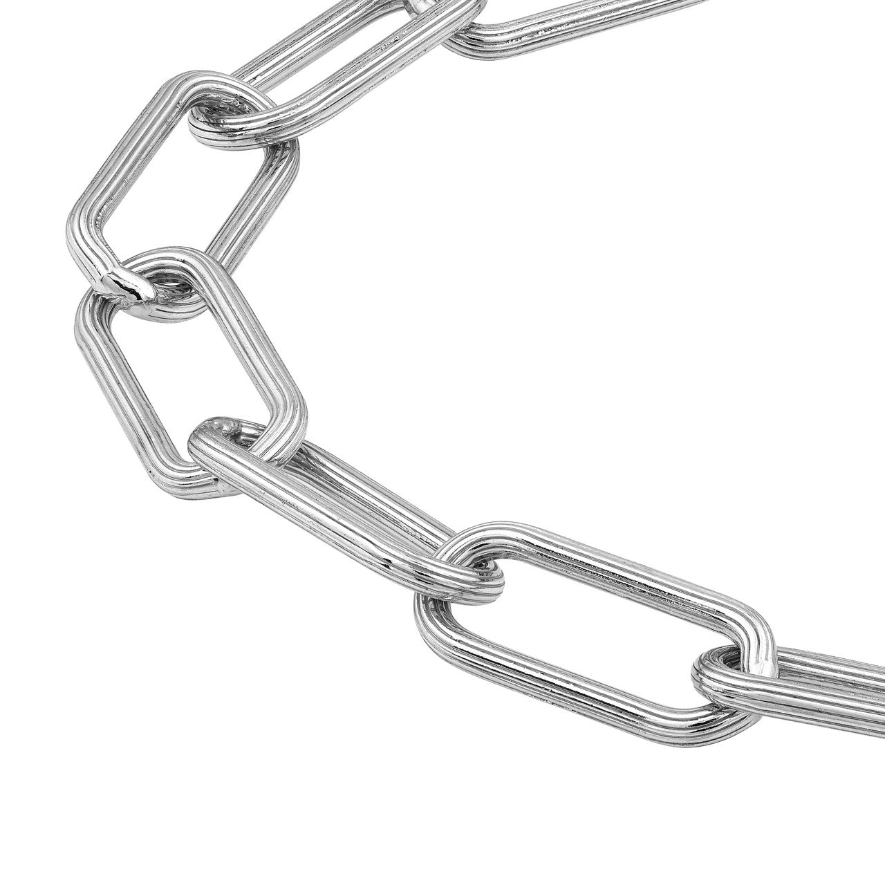 Birmingham Jewelry - Sterling Silver 8.90mm Long Link Paper Clip Bracelet - Birmingham Jewelry