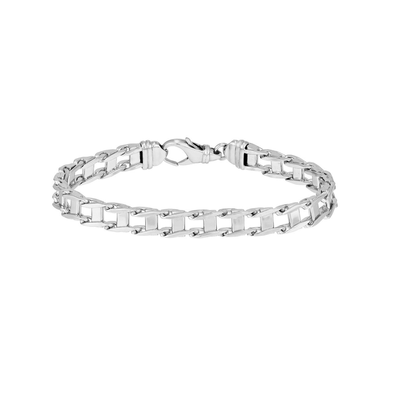 Birmingham Jewelry - Sterling Silver Handmade Railroad Link Bracelet - Birmingham Jewelry