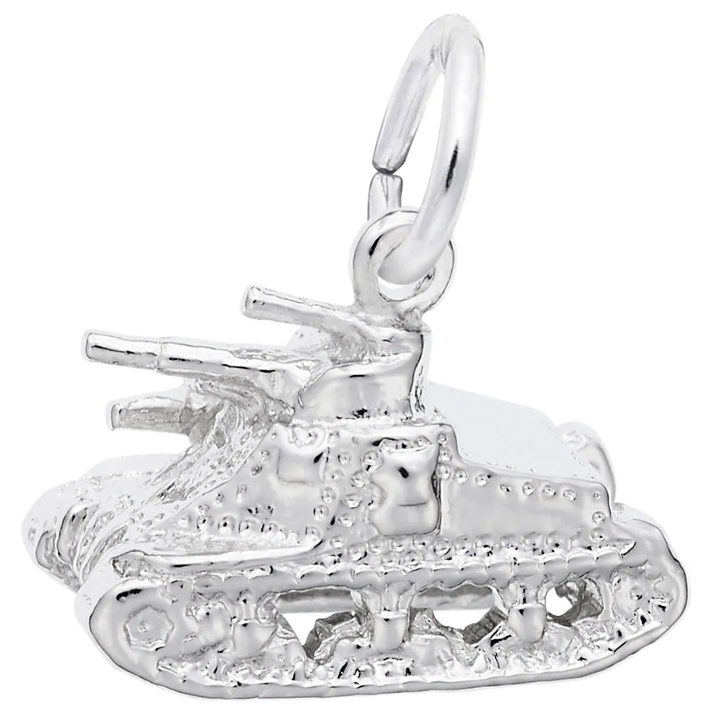 Rembrandt Charms - Rembrandt Charms - Army Tank Charm - 1829 - Birmingham Jewelry