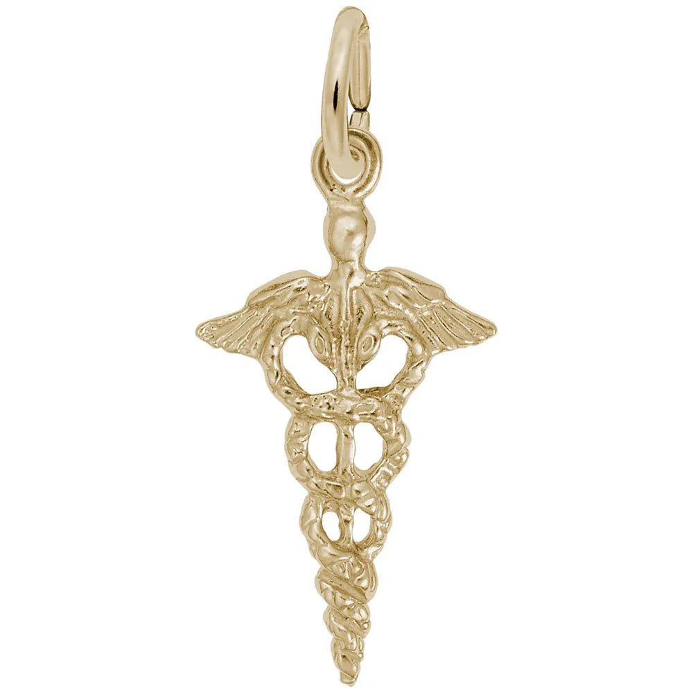 Rembrandt Charms - Rembrandt Charms - Caduceus Charm - 0183 - Birmingham Jewelry