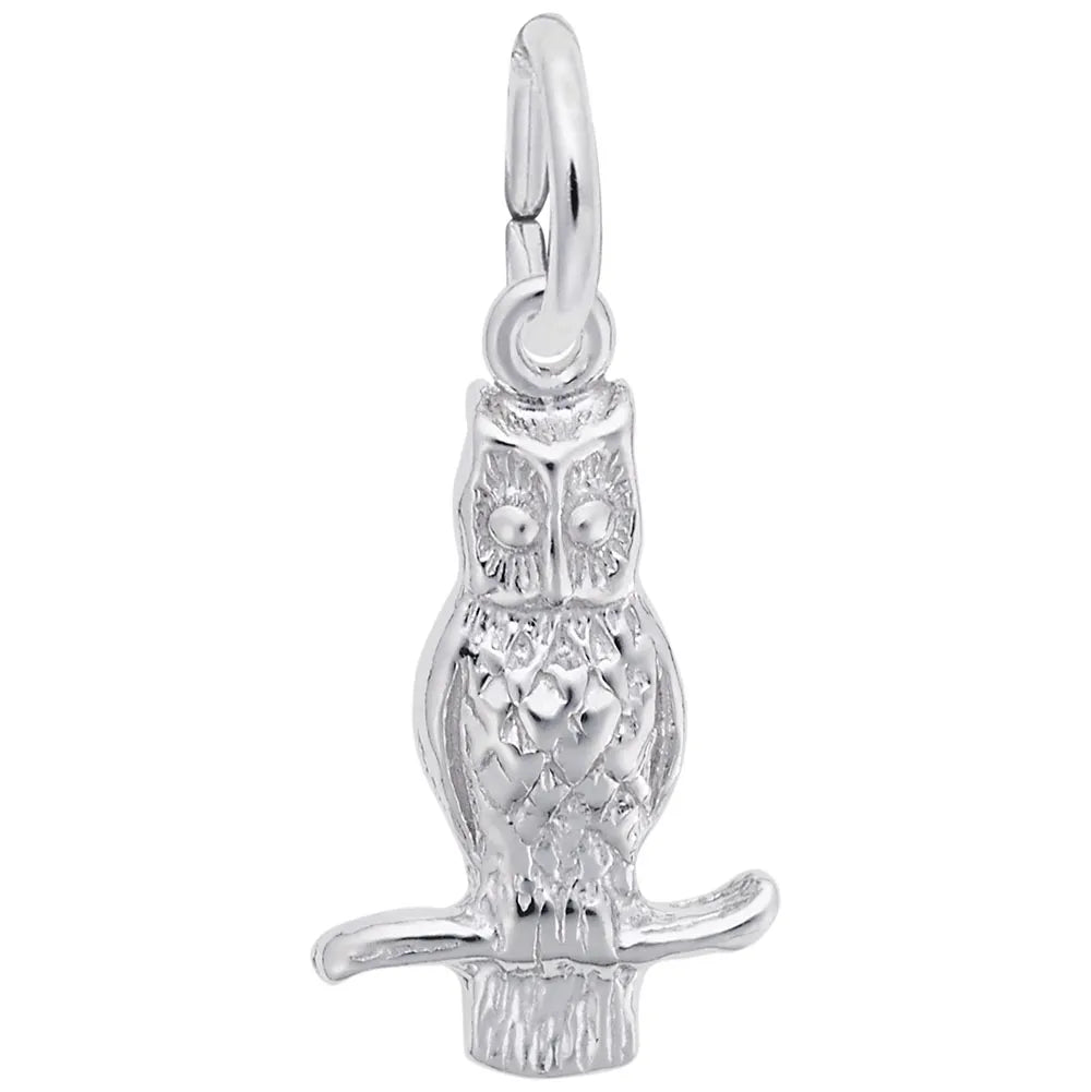 Rembrandt Charms - Rembrandt Charms - Long Eared Owl Charm - 0360 - Birmingham Jewelry