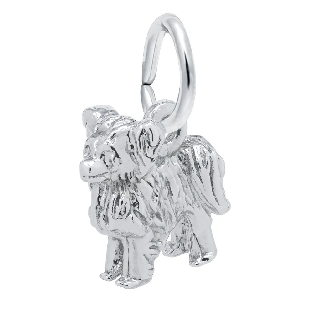 Rembrandt Charms - New Papilon Dog Charm - 2397 Rembrandt Charms Charm Birmingham Jewelry
