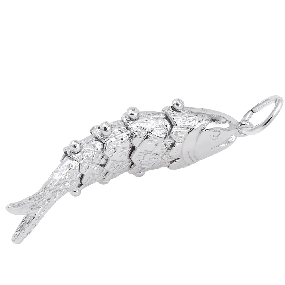 Rembrandt Charms - New Wiggle Fish Charm - 1537 Rembrandt Charms Charm Birmingham Jewelry