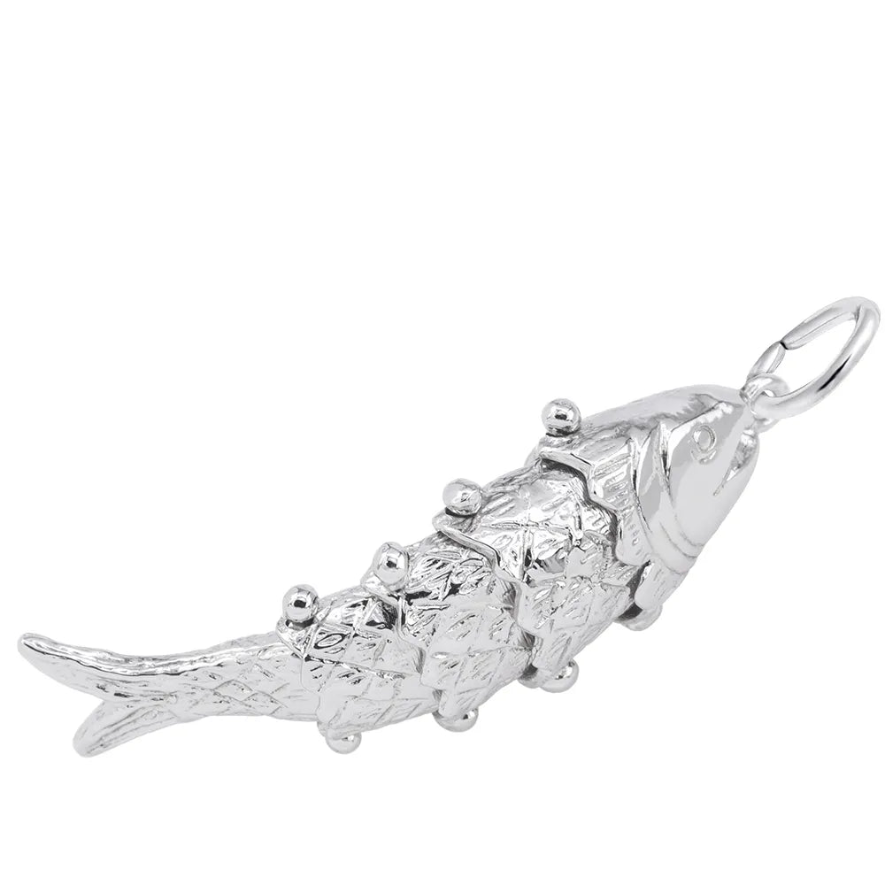 Rembrandt Charms - New Wiggle Fish Charm - 1537 Rembrandt Charms Charm Birmingham Jewelry