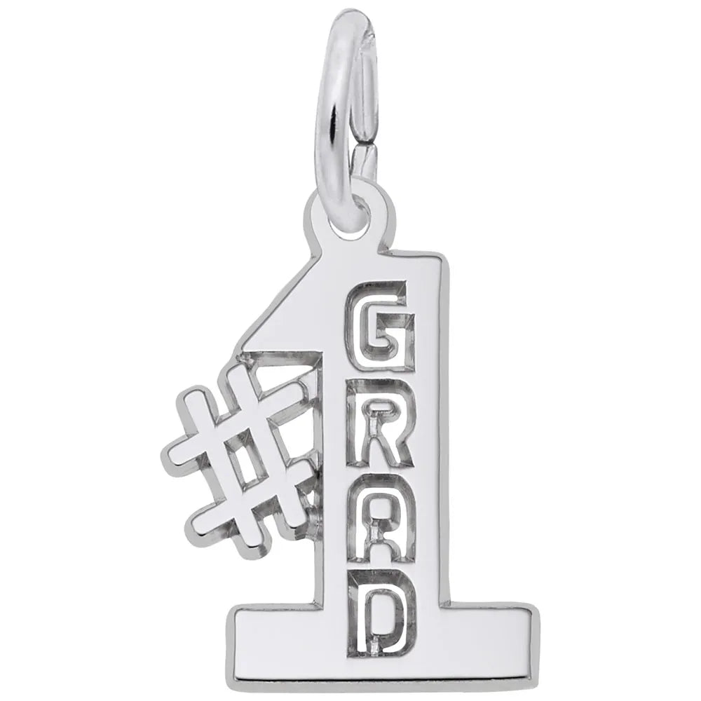 Rembrandt Charms - Rembrandt Charms - Number One Grad Charm - 3486 - Birmingham Jewelry