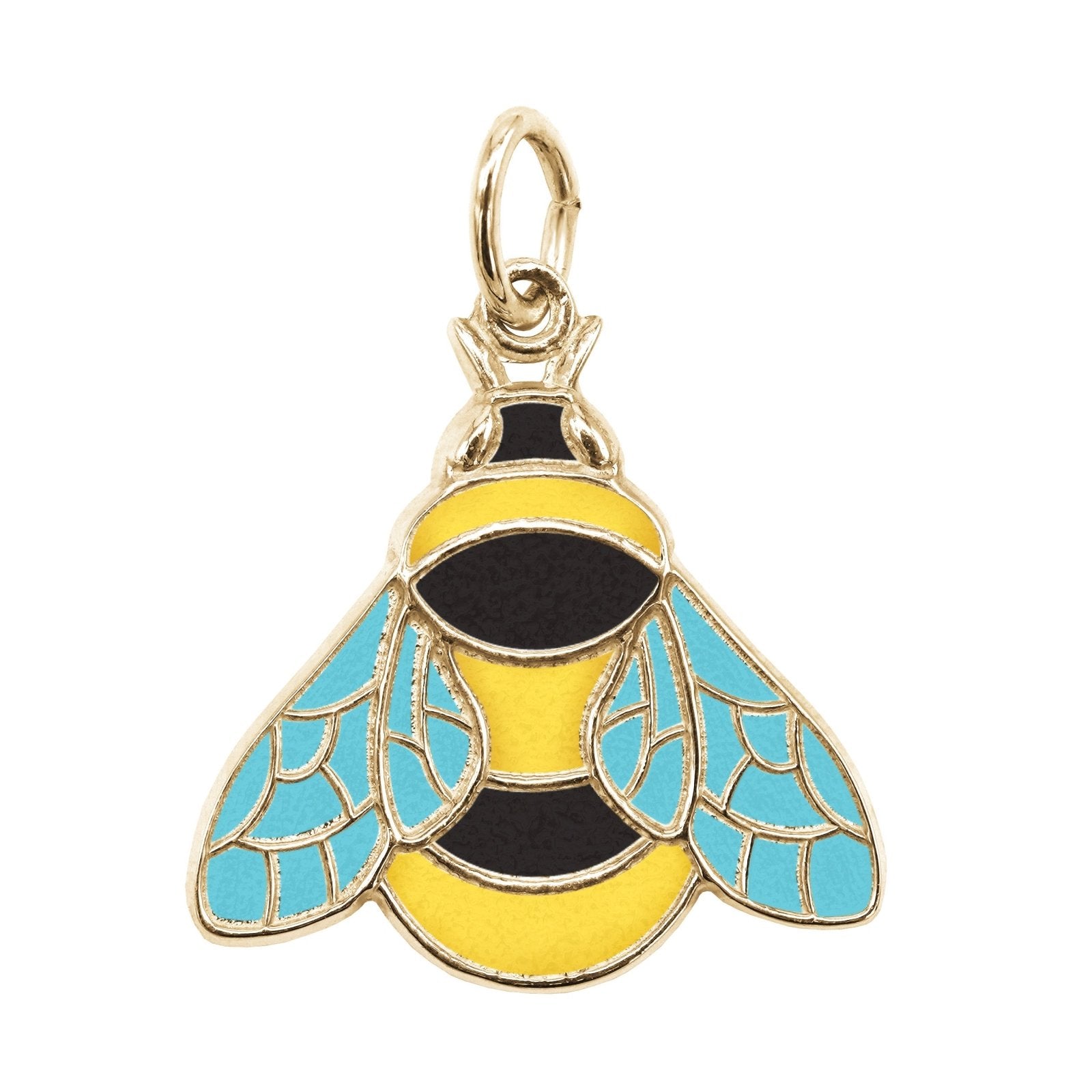 Rembrandt Charms - Rembrandt Charms - Painted Bumble Bee Charm – 1099 - 001 - Birmingham Jewelry