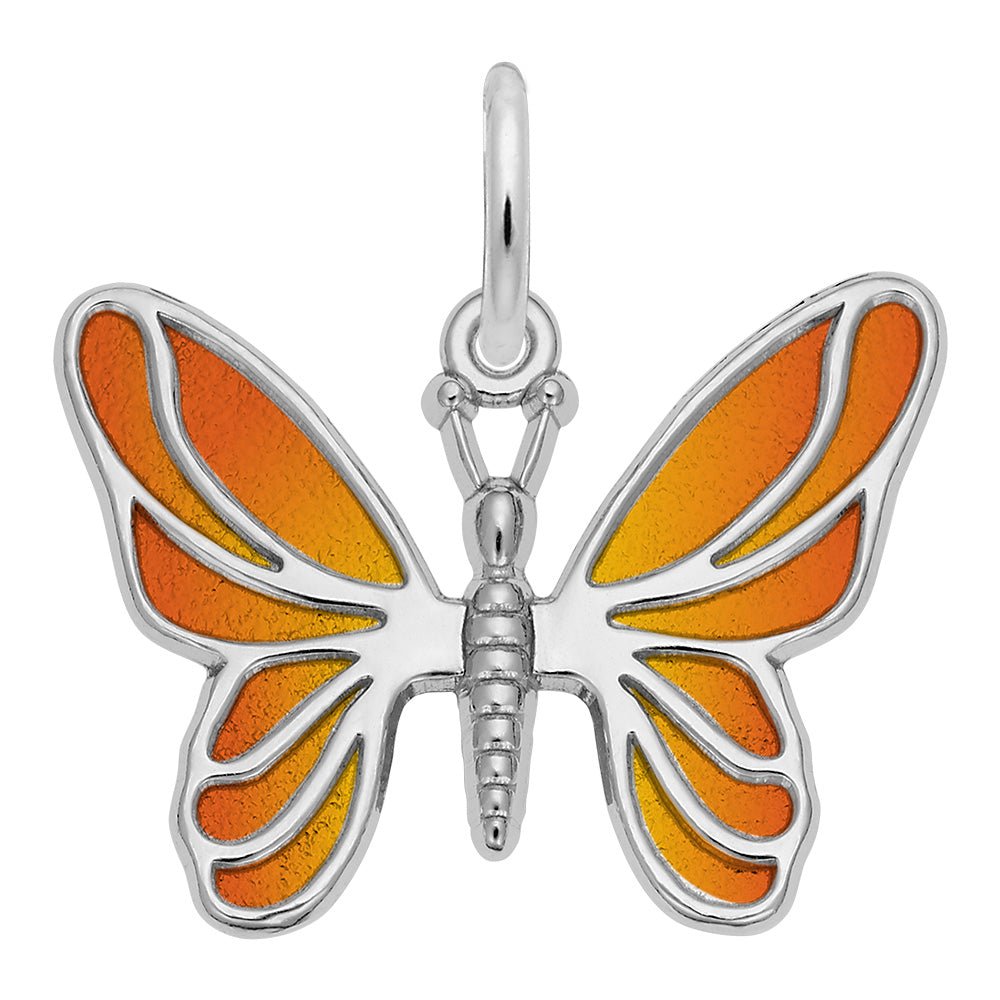 Rembrandt Charms - Rembrandt Charms - Painted Butterfly Charm - 2429 - 001 - Birmingham Jewelry