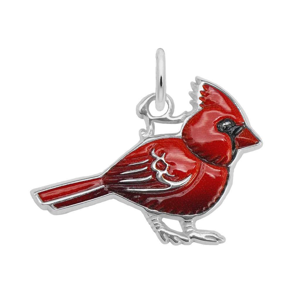 Rembrandt Charms - Painted Cardinal Charm - 1012-001 Rembrandt Charms Charm Birmingham Jewelry