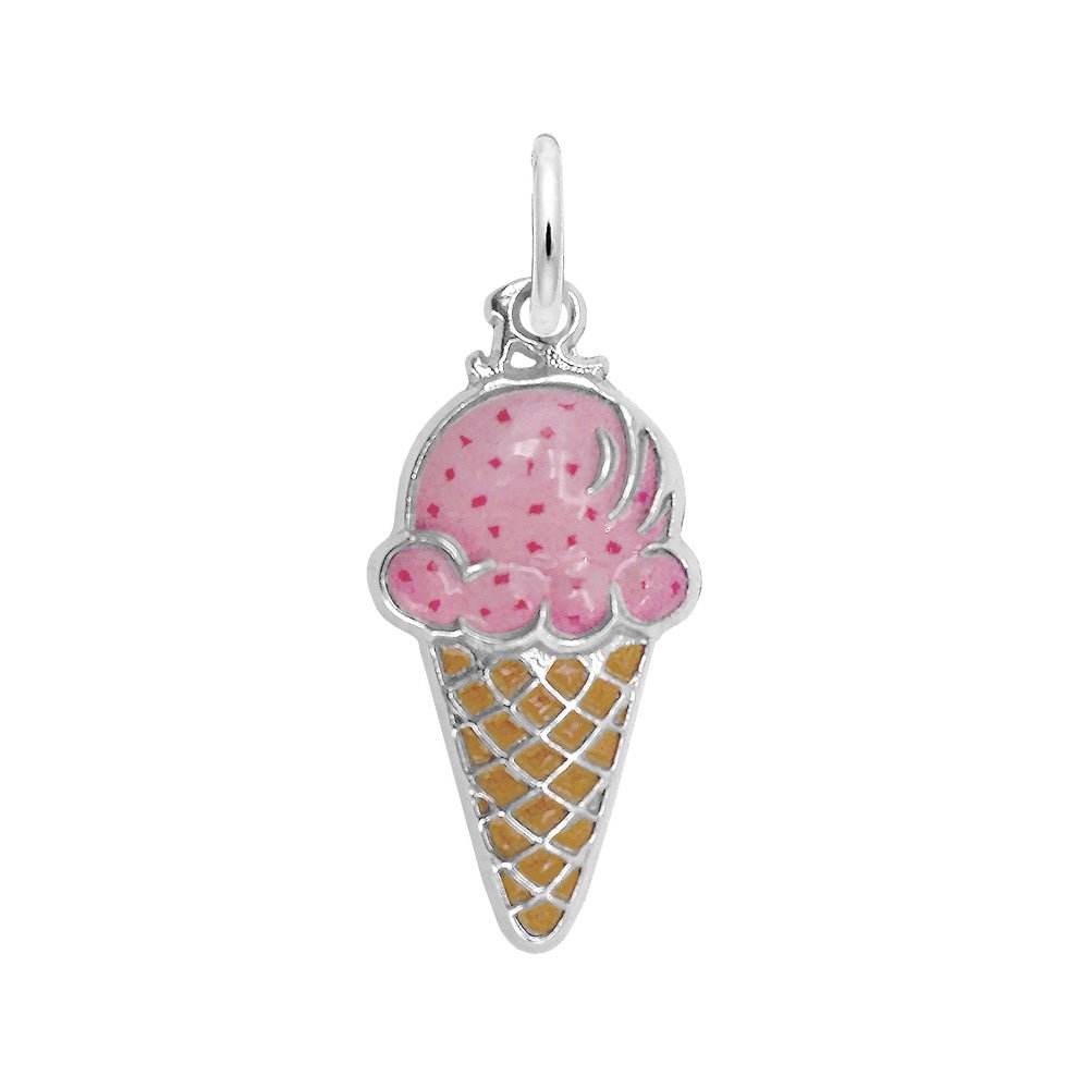Rembrandt Charms - Painted Ice Cream Cone - 1013-001 Rembrandt Charms Charm Birmingham Jewelry