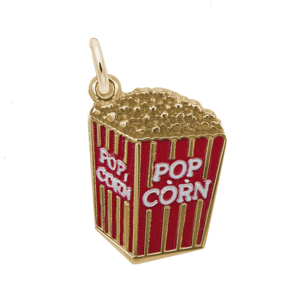 Rembrandt Charms - Rembrandt Charms - Painted Movie Popcorn Charm - 2490 - 001 - Birmingham Jewelry