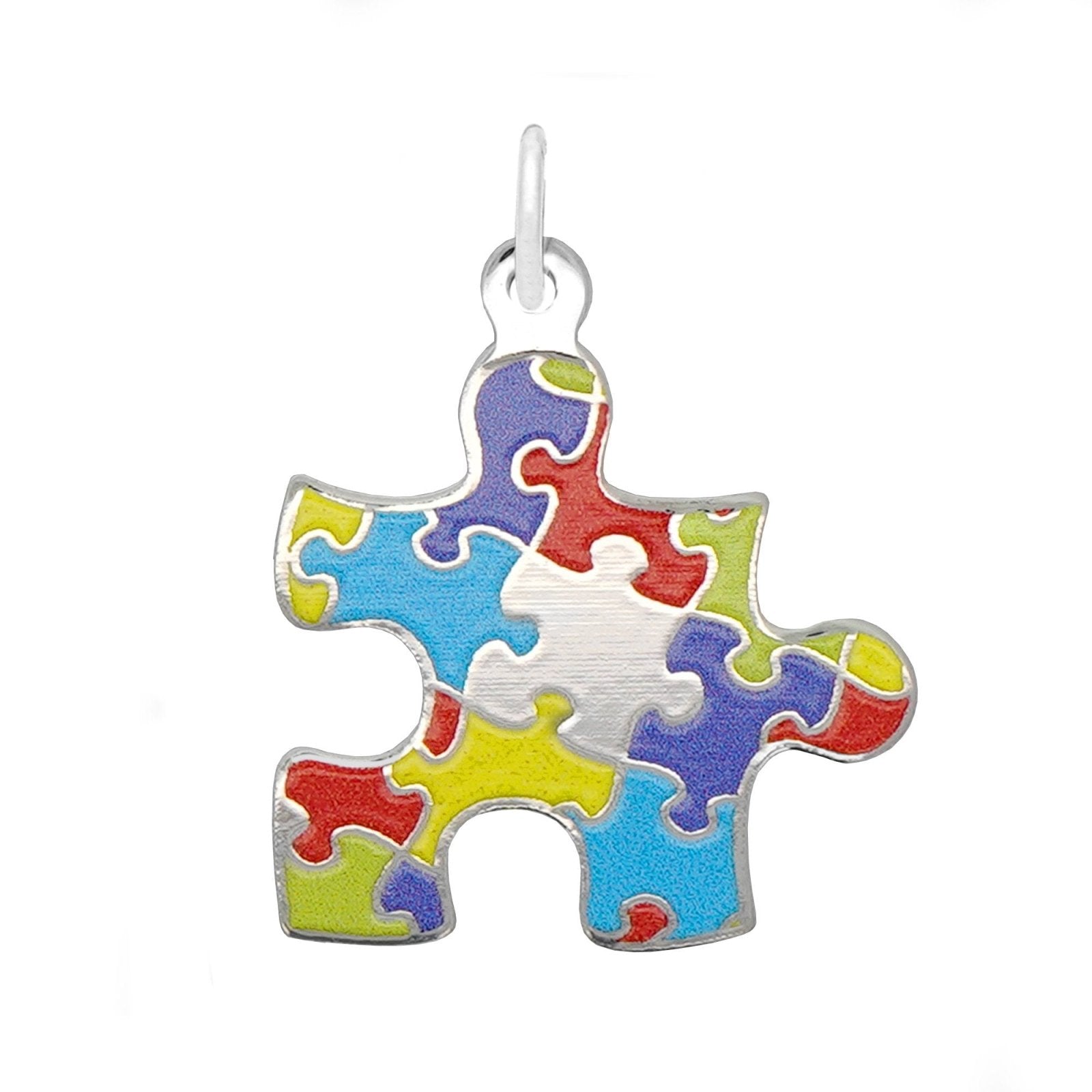 Rembrandt Charms - Rembrandt Charms - Painted Puzzle Piece Charm - 2479 - 001 - Birmingham Jewelry